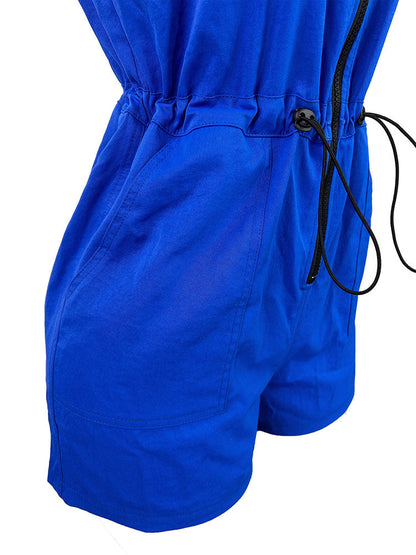 Sleeveless Zip Hoodie Romper