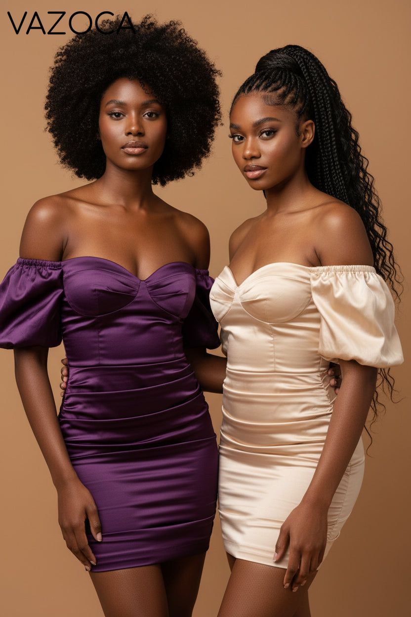Velouria Strapless Wrap Bodycon Dress