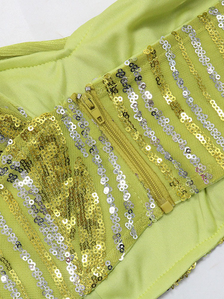 Glam Sequin Skirt Set