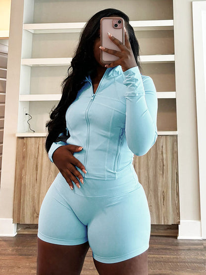 Shape Jacket & Shorts Activewear Set