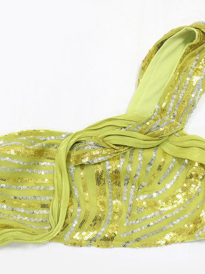 Glam Sequin Skirt Set