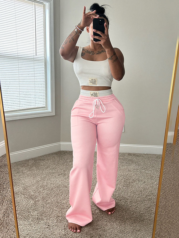 Lounge Crop Tank & Wide Pans Set