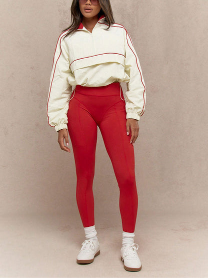 Athletic Jacket & Leggings Track Set