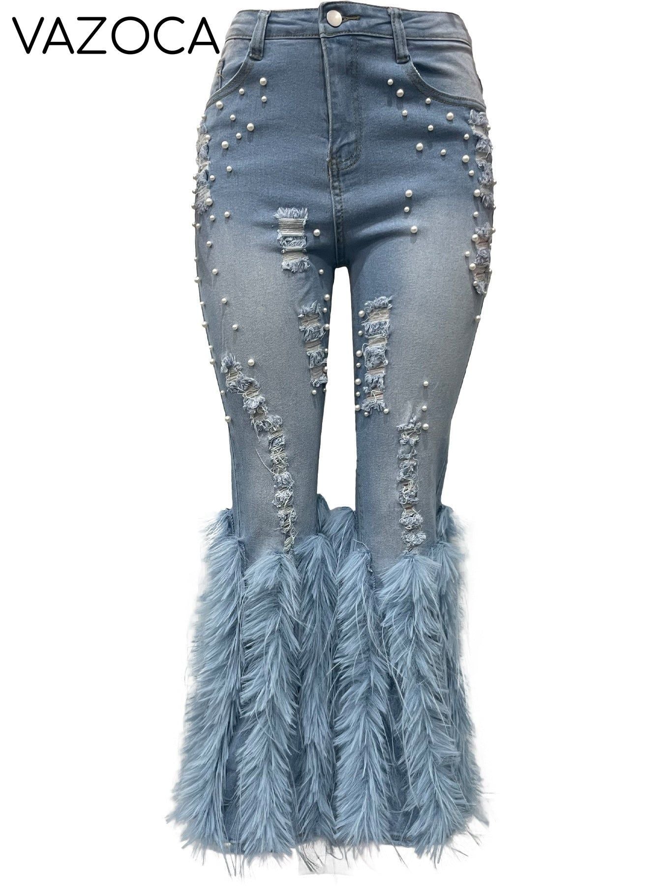 Cynthia Flare Feather Jeans