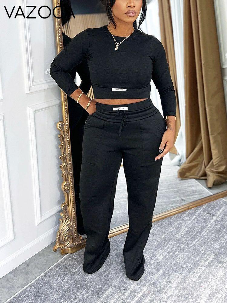 Cropped Top & Wide Joggers Set