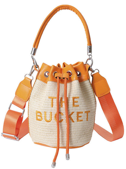 Straw Bucket Bag