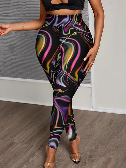 Printed Skinny Pants