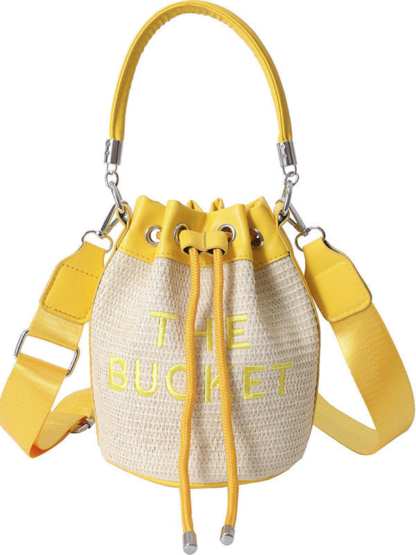 Straw Bucket Bag
