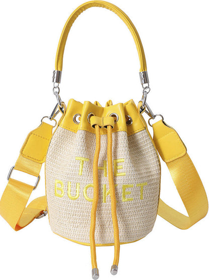 Straw Bucket Bag