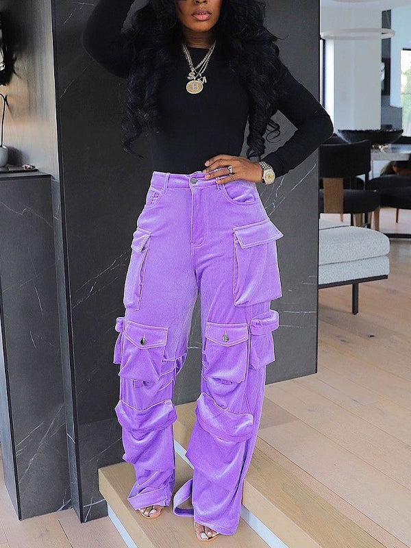Velvet Cargo Pants