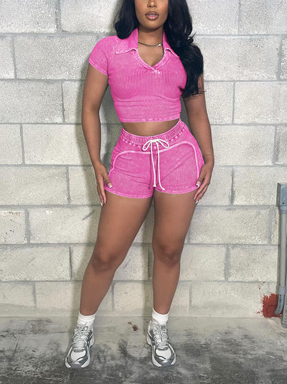 Mineral Crop Top & Short Set