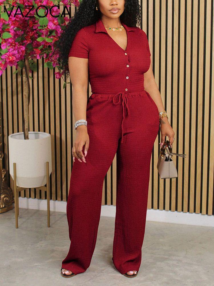Textured Breeze Shirt & Pants Set