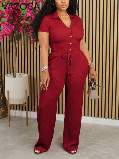Textured Breeze Shirt & Pants Set