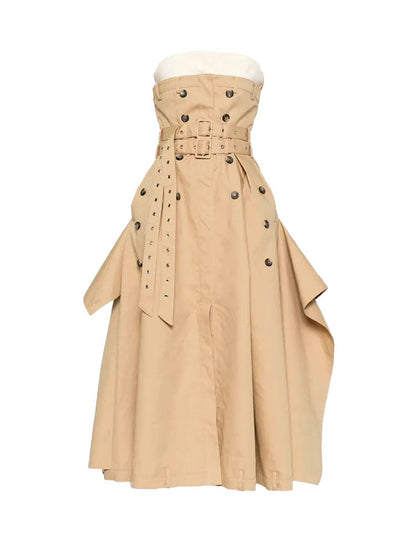 Strapless Trench Dress