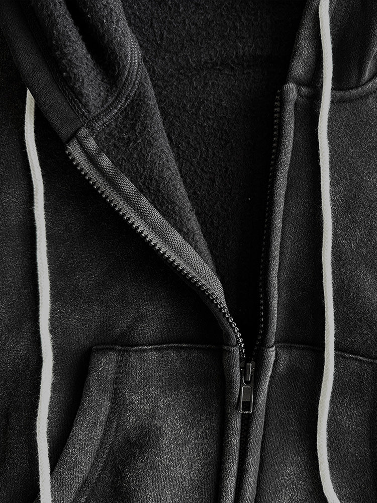 Washed Hooded Jacket & Leggings Set