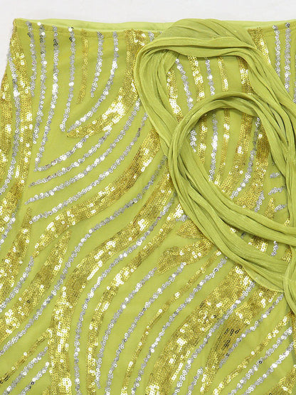 Glam Sequin Skirt Set