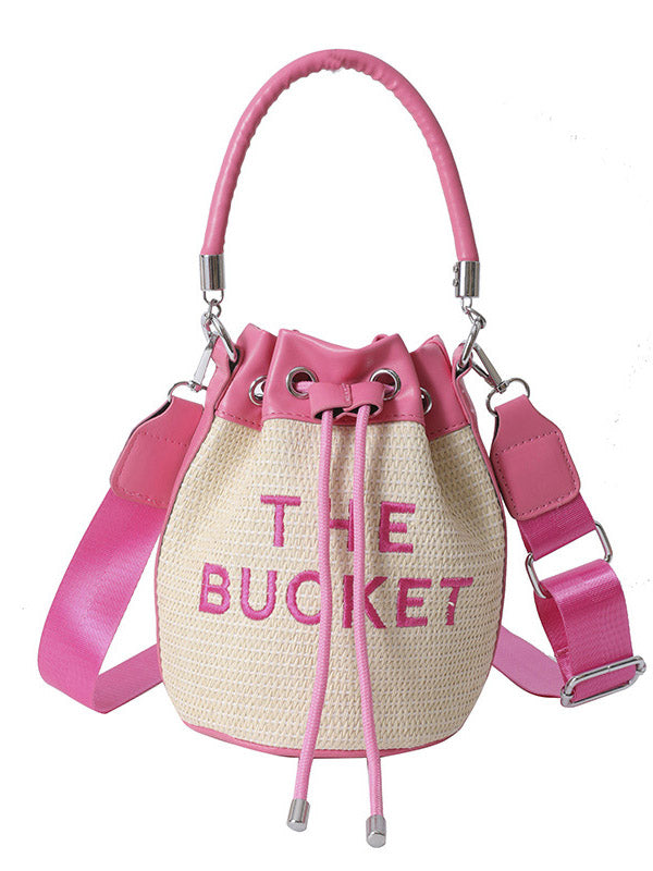 Straw Bucket Bag