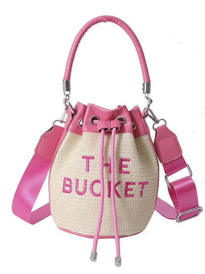 Straw Bucket Bag