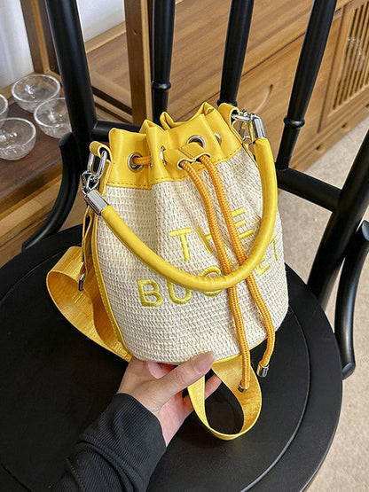 Straw Bucket Bag