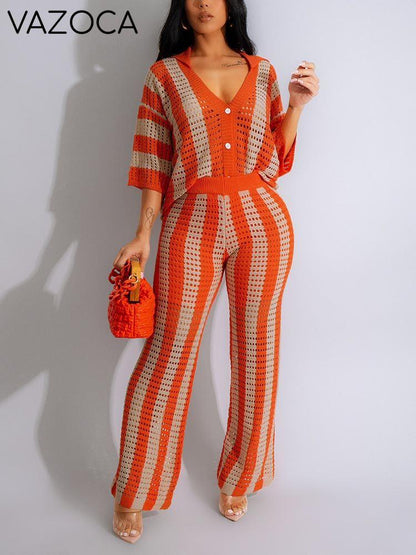 Crochet Pants Set