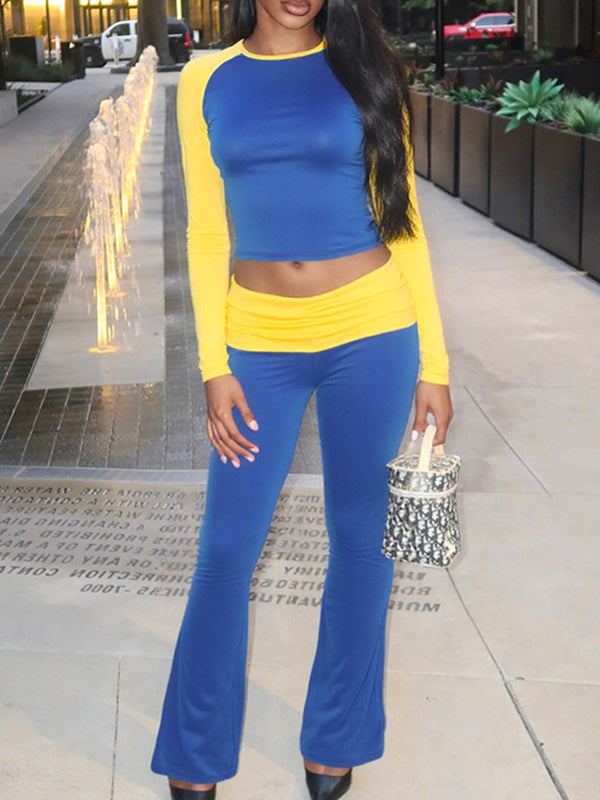 Two-Tone Tee & Pants Set