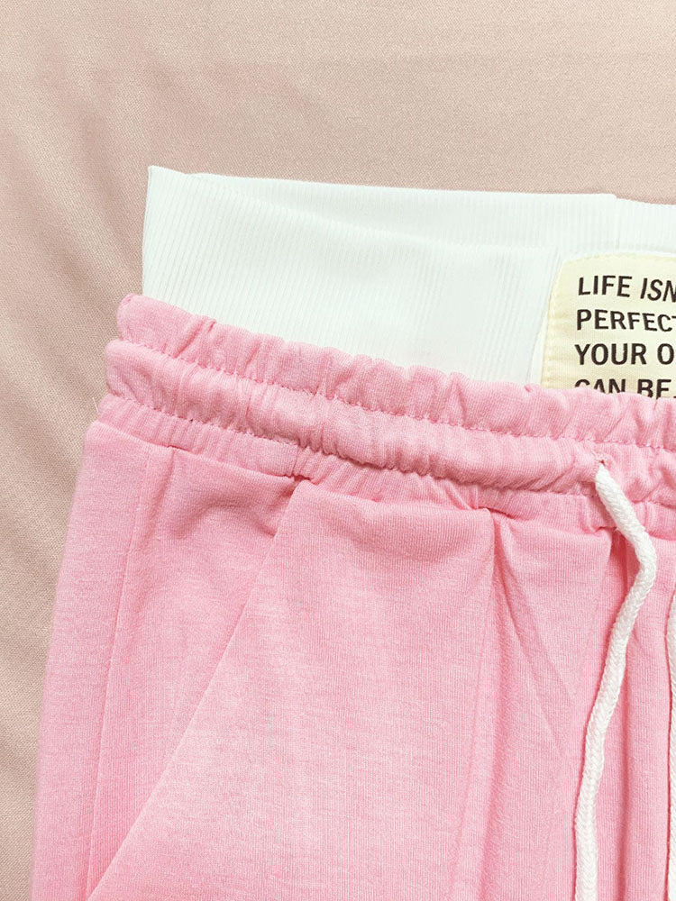 Lounge Crop Tank & Wide Pans Set