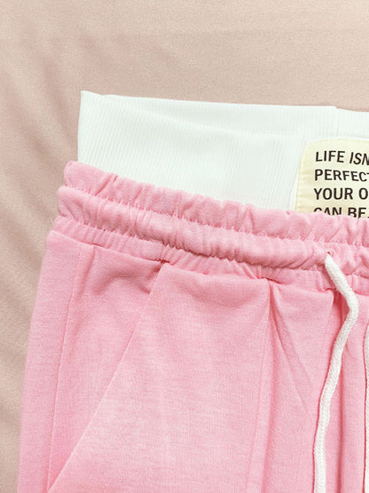 Lounge Crop Tank & Wide Pans Set