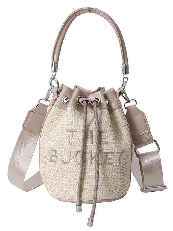 Straw Bucket Bag