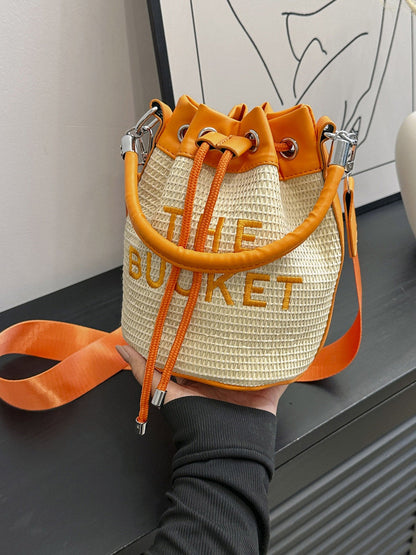 Straw Bucket Bag