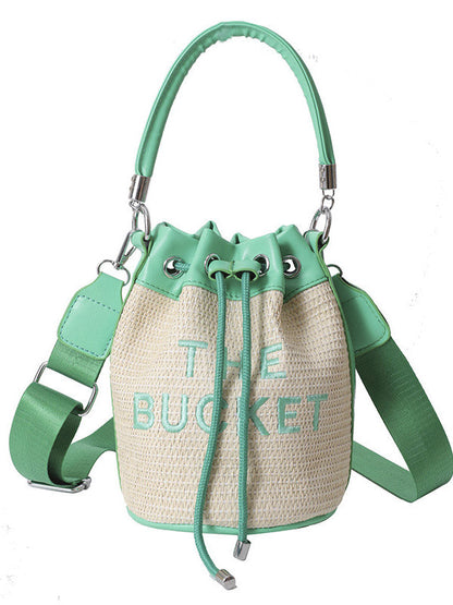 Straw Bucket Bag