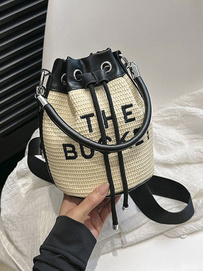 Straw Bucket Bag