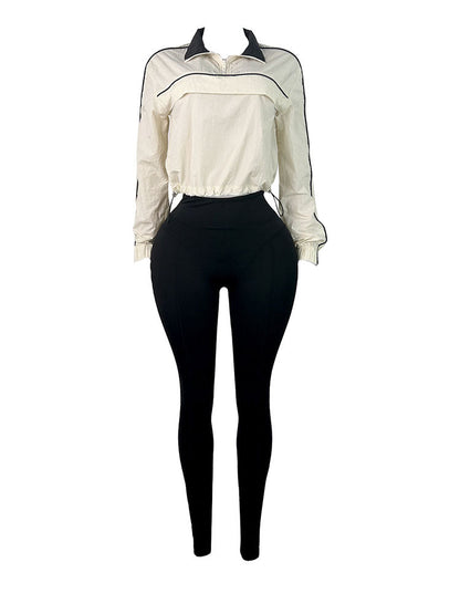 Athletic Jacket & Leggings Track Set