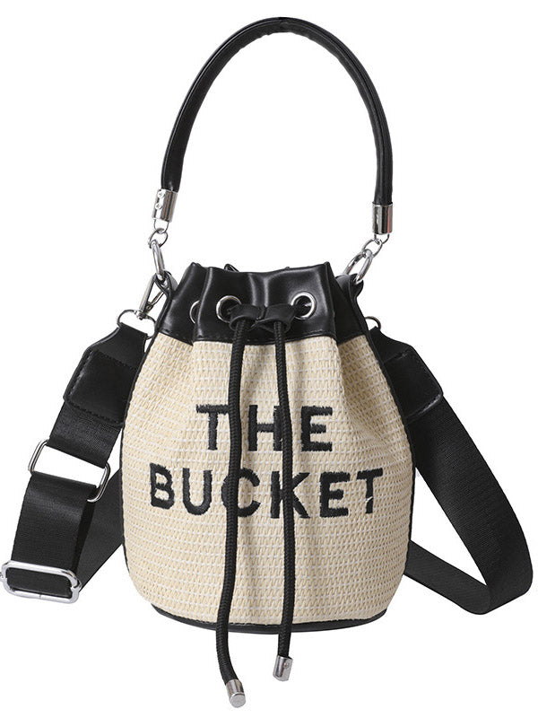 Straw Bucket Bag