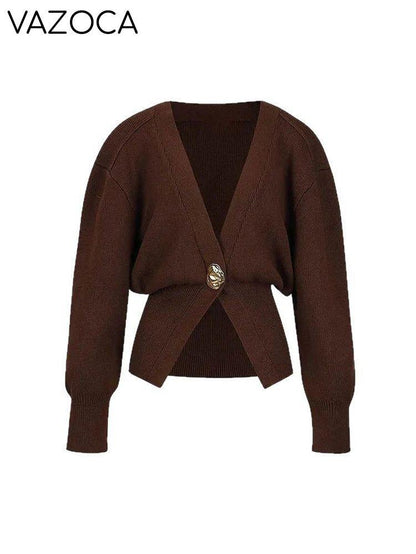 Knit Golden Button Cardigan
