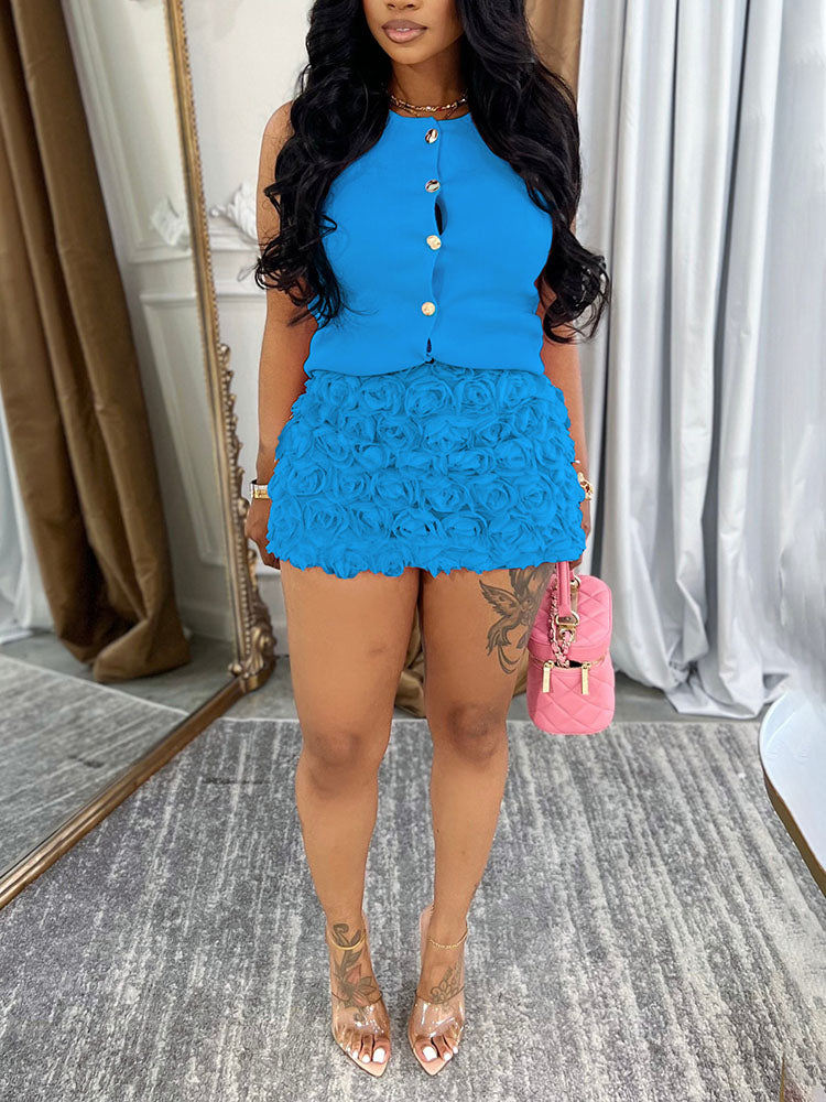 Bloom Floral Skirt Set