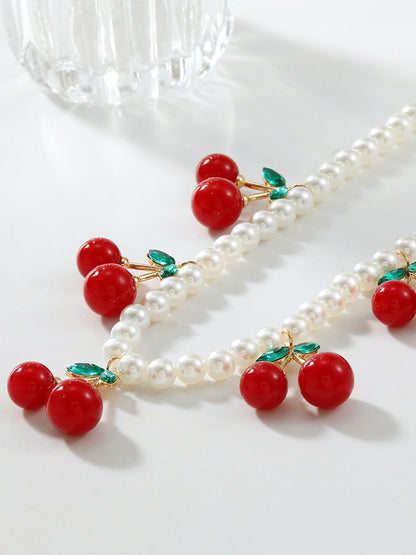 Cherry Pearl Necklace