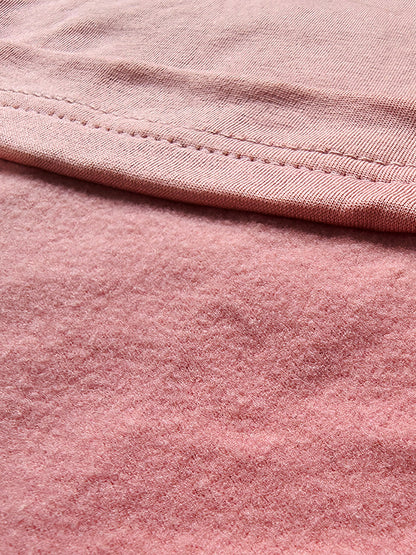 Contrast Fleece-Lined Lounge Set