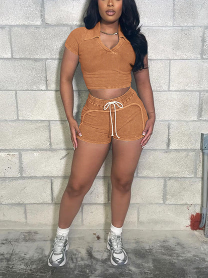 Mineral Crop Top & Short Set