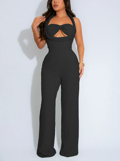 Braided Halter Jumpsuit