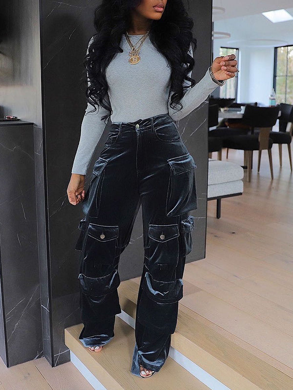 Velvet Cargo Pants