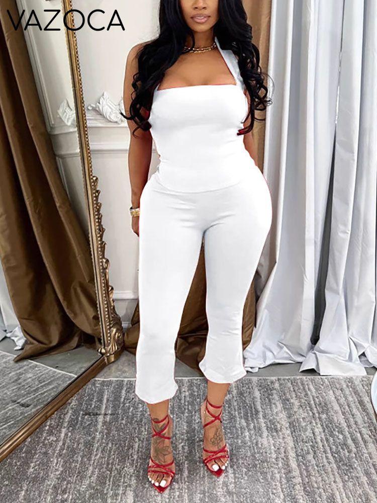 Halter Crop Top & Capri Set