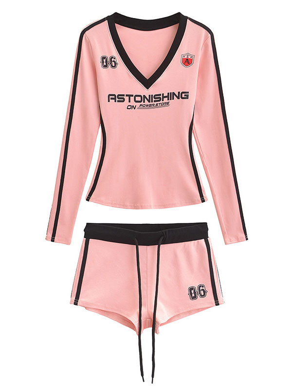Sporty Astonishing Top & Shorts Set