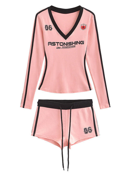 Sporty Astonishing Top & Shorts Set