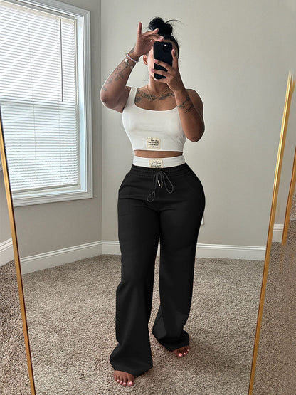 Lounge Crop Tank & Wide Pans Set