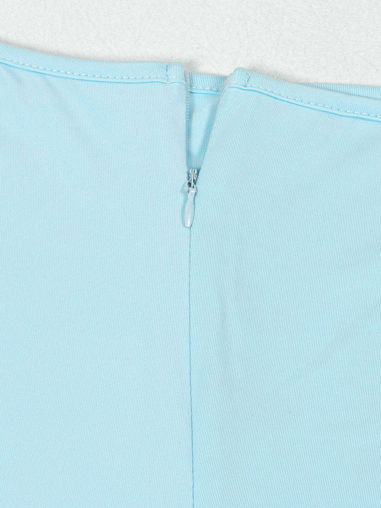 Pearl One-Shoulder Ruffle Dress