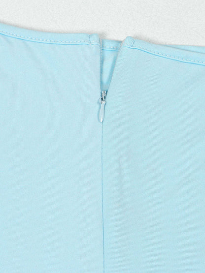 Pearl One-Shoulder Ruffle Dress