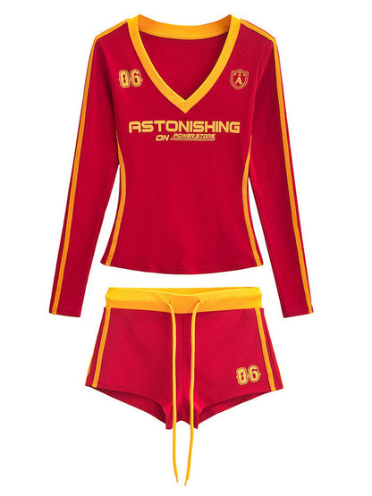 Sporty Astonishing Top & Shorts Set