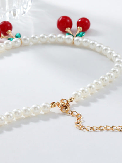 Cherry Pearl Necklace