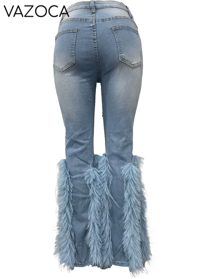 Cynthia Flare Feather Jeans