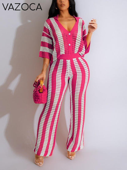Crochet Pants Set
